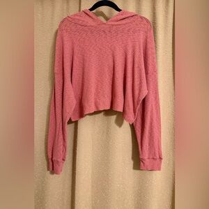 Alter’d State Cropped Mauve Hoodie size Medium